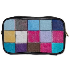 Tile, Colorful, Squares, Texture Toiletries Bag (two Sides) by nateshop