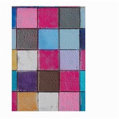 Tile, Colorful, Squares, Texture Large Garden Flag (two Sides) by nateshop