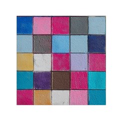 Tile, Colorful, Squares, Texture Square Satin Scarf (30  X 30 ) by nateshop