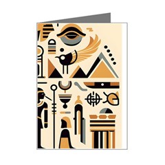 Egypt Pyramids Nature Desert Mini Greeting Card by Proyonanggan