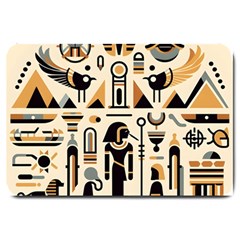 Egypt Pyramids Nature Desert Large Doormat by Proyonanggan