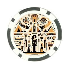 Egypt Pyramids Nature Desert Poker Chip Card Guard (10 Pack) by Proyonanggan