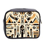 Egypt Pyramids Nature Desert Mini Toiletries Bag (Two Sides) Back