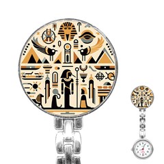 Egypt Pyramids Nature Desert Stainless Steel Nurses Watch by Proyonanggan