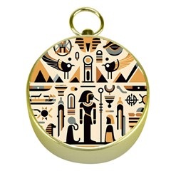 Egypt Pyramids Nature Desert Gold Compasses by Proyonanggan