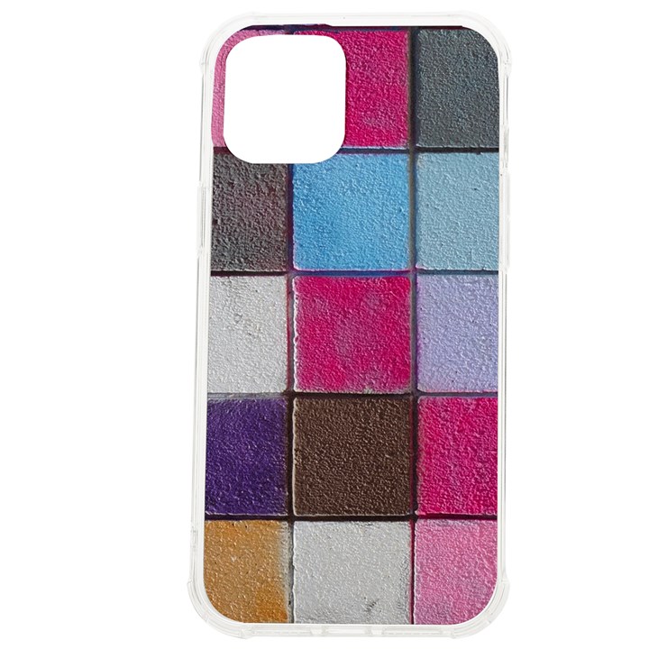 Tile, Colorful, Squares, Texture iPhone 12 Pro max TPU UV Print Case