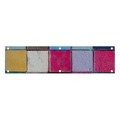 Tile, Colorful, Squares, Texture Banner And Sign 4  X 1  by nateshop