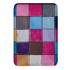 Tile, Colorful, Squares, Texture Rectangular Glass Fridge Magnet (4 Pack) by nateshop