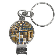 Decoupage Nail Clippers Key Chain