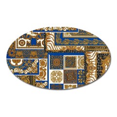 Decoupage Oval Magnet by nateshop