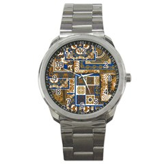 Decoupage Sport Metal Watch by nateshop