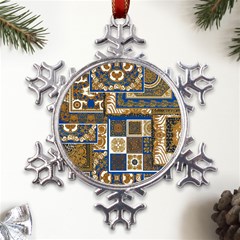 Decoupage Metal Large Snowflake Ornament by nateshop