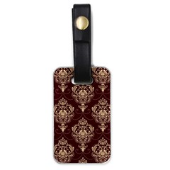 Vintage Floral Pattern, Purple Vintage Luggage Tag (one Side) by nateshop