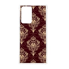 Vintage Floral Pattern, Purple Vintage Samsung Galaxy Note 20 Ultra Tpu Uv Case by nateshop