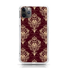 Vintage Floral Pattern, Purple Vintage Iphone 11 Pro Max 6 5 Inch Tpu Uv Print Case by nateshop