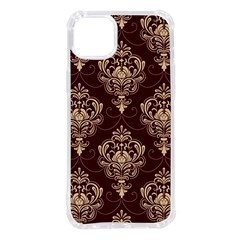 Vintage Floral Pattern, Purple Vintage Iphone 14 Plus Tpu Uv Print Case by nateshop