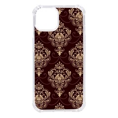 Vintage Floral Pattern, Purple Vintage Iphone 14 Tpu Uv Print Case by nateshop