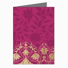 Vintage Pink Texture, Floral Design, Floral Texture Patterns, Greeting Cards (pkg Of 8) by nateshop