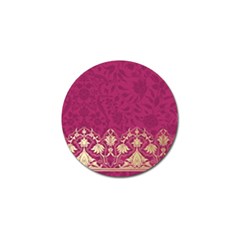 Vintage Pink Texture, Floral Design, Floral Texture Patterns, Golf Ball Marker by nateshop