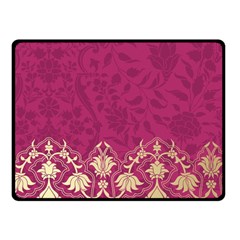 Vintage Pink Texture, Floral Design, Floral Texture Patterns, Fleece Blanket (small) by nateshop