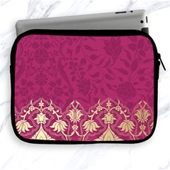 Vintage Pink Texture, Floral Design, Floral Texture Patterns, Apple Ipad 2/3/4 Zipper Cases by nateshop