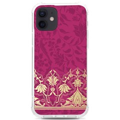 Vintage Pink Texture, Floral Design, Floral Texture Patterns, Iphone 12/12 Pro Tpu Uv Print Case by nateshop