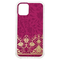 Vintage Pink Texture, Floral Design, Floral Texture Patterns, Iphone 12 Mini Tpu Uv Print Case	 by nateshop