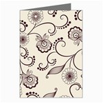 Violet Vintage Background, Floral Ornaments, Floral Patterns Greeting Cards (Pkg of 8) Left