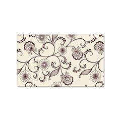 Violet Vintage Background, Floral Ornaments, Floral Patterns Sticker Rectangular (10 Pack) by nateshop