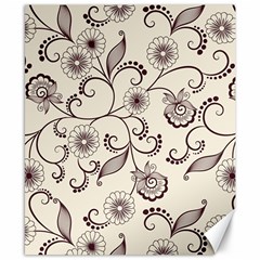 Violet Vintage Background, Floral Ornaments, Floral Patterns Canvas 8  X 10  by nateshop