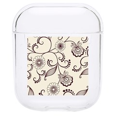 Violet Vintage Background, Floral Ornaments, Floral Patterns Hard Pc Airpods 1/2 Case by nateshop