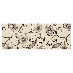 Violet Vintage Background, Floral Ornaments, Floral Patterns Banner And Sign 8  X 3  by nateshop