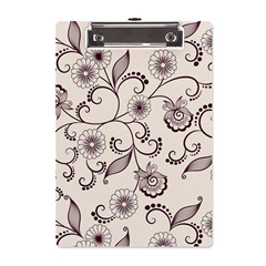 Violet Vintage Background, Floral Ornaments, Floral Patterns A5 Acrylic Clipboard by nateshop