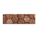 Wooden Triangles Texture, Wooden ,texture, Wooden Sticker Bumper (100 pack) Front