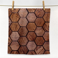 Wooden Triangles Texture, Wooden ,texture, Wooden Face Towel by nateshop