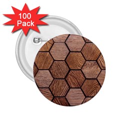 Wooden Triangles Texture, Wooden ,texture, Wooden 2 25  Buttons (100 Pack)  by nateshop