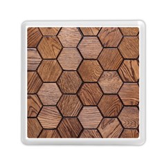 Wooden Triangles Texture, Wooden ,texture, Wooden Memory Card Reader (square) by nateshop