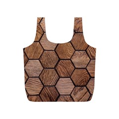 Wooden Triangles Texture, Wooden ,texture, Wooden Full Print Recycle Bag (s) by nateshop