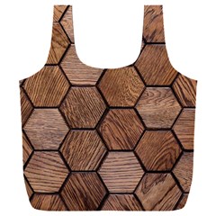 Wooden Triangles Texture, Wooden ,texture, Wooden Full Print Recycle Bag (xxxl) by nateshop