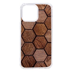 Wooden Triangles Texture, Wooden ,texture, Wooden Iphone 14 Pro Max Tpu Uv Print Case by nateshop