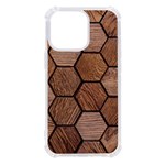 Wooden Triangles Texture, Wooden ,texture, Wooden iPhone 13 Pro TPU UV Print Case Front