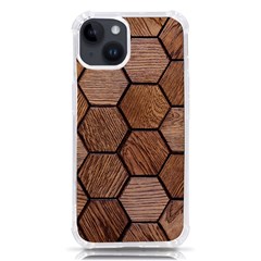 Wooden Triangles Texture, Wooden ,texture, Wooden Iphone 14 Tpu Uv Print Case by nateshop