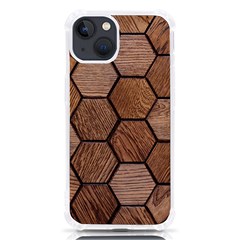 Wooden Triangles Texture, Wooden ,texture, Wooden Iphone 13 Tpu Uv Print Case by nateshop