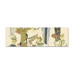 Egyptian Paper Woman Dress Design Sticker Bumper (10 pack)