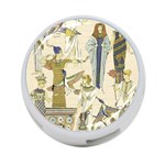 Egyptian Paper Woman Dress Design 4-Port USB Hub (Two Sides) Front