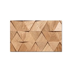 Wooden Triangles Texture, Wooden Wooden Sticker Rectangular (100 Pack) by nateshop