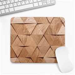 Wooden Triangles Texture, Wooden Wooden Large Mousepad by nateshop