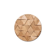 Wooden Triangles Texture, Wooden Wooden Golf Ball Marker by nateshop