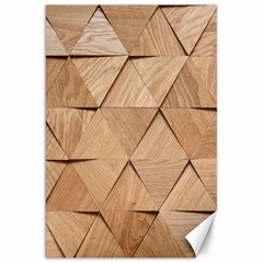 Wooden Triangles Texture, Wooden Wooden Canvas 20  X 30  by nateshop