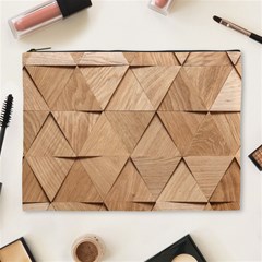 Wooden Triangles Texture, Wooden Wooden Cosmetic Bag (xl) by nateshop